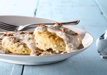 SAUSAGE GRAVY BISCUIT